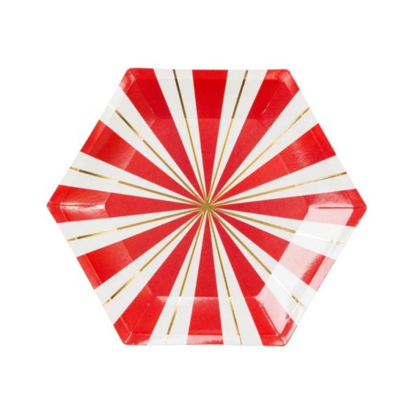 Pappersassietter R�d & Vit