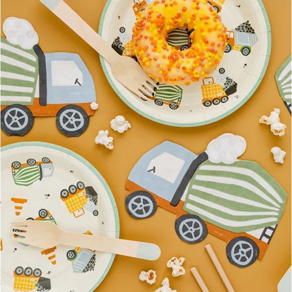 Desserttallrikar - Truck Party - 6-pack