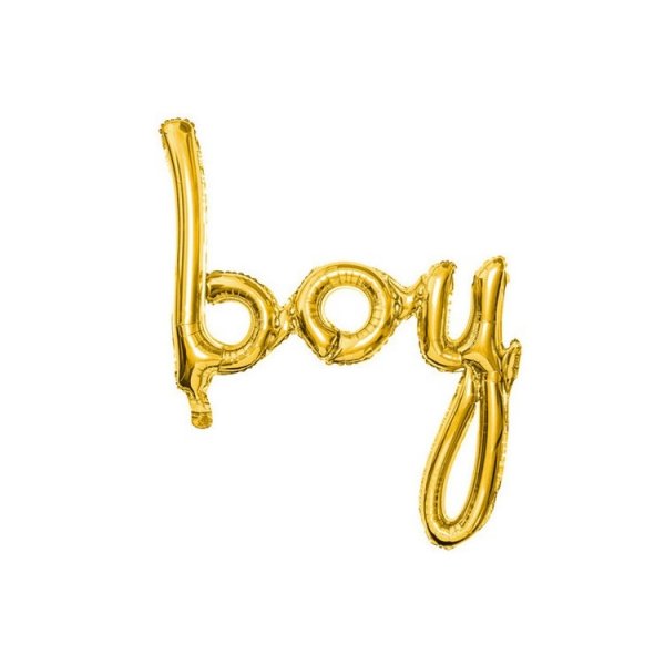 Folieballong Boy Guld
