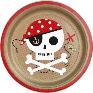 Papptallrikar - Treasure Island - 8-pack