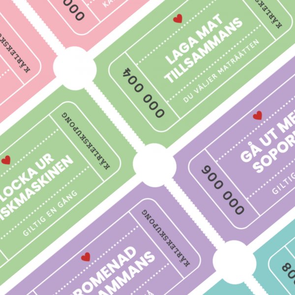 Kärlekskuponger till mamma och pappa - 10-pack Kärlekskuponger till mamma och pappa - 10-pack