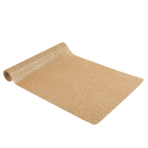 Bordsl�pare i tyg - Natur - 28 cm x 3 m