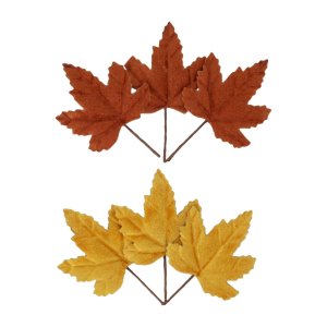 Dekorationsblad - R�d - 6-pack