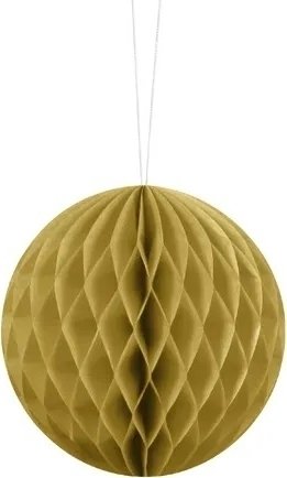 Honeycomb – Guld – Storlek: 20 cm – Honeycombs, Hängande dekorationer