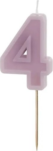 Tårtljus - Siffror lila - 4 - Tårtljus, Tårtdekorationer till kalas