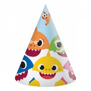 Partyhattar Baby Shark 6-pack