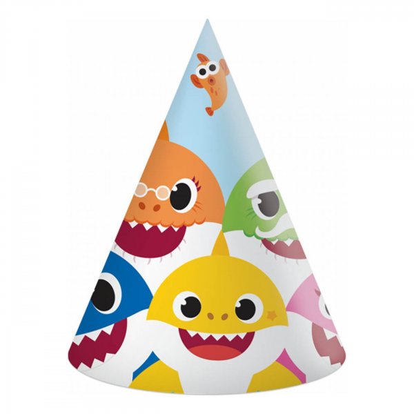 Partyhattar Baby Shark 6-pack