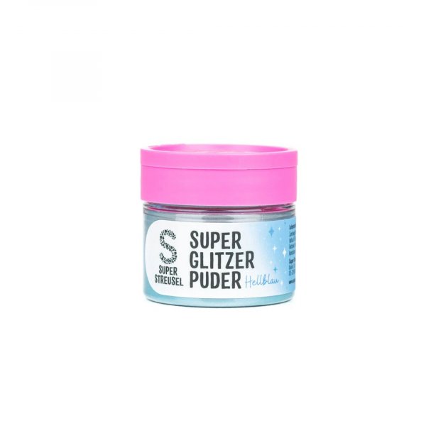 �tbart glitter - Super Streusel- SuperLustreDust - Ljusbl� - 10 g