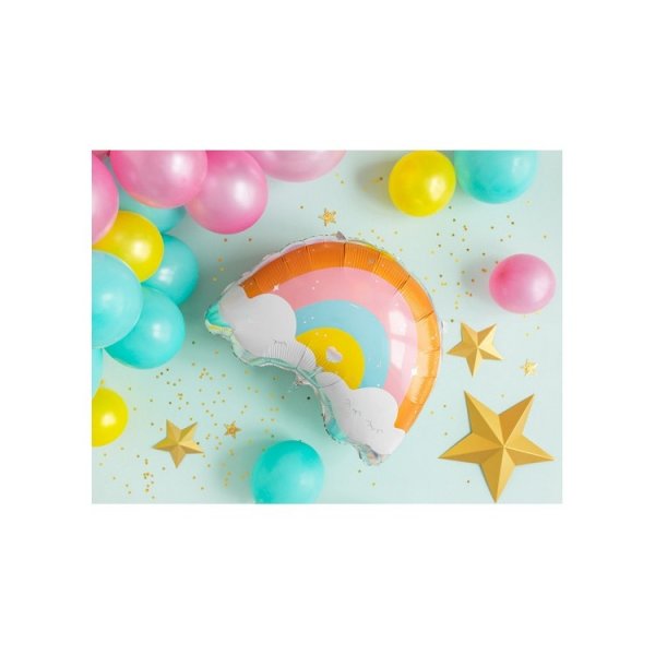 Folieballong Regnb�ge Pastell