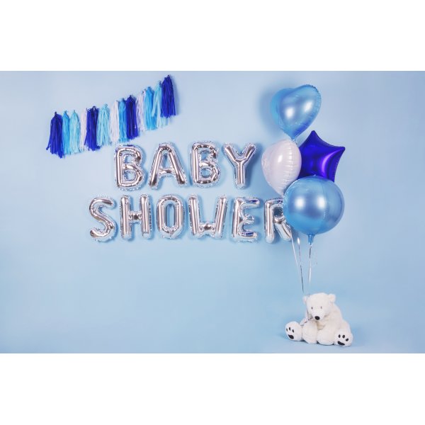 Bokstavsballonger - Silver - 35 cm