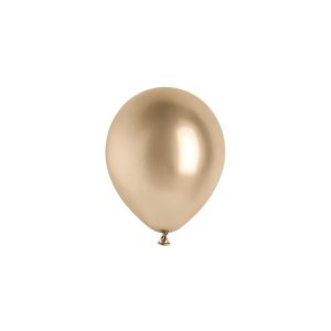 Ballong - Glossy - Champagne Guld - 12 cm - 50-pack