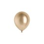 Ballong - Glossy - Champagne Guld - 12 cm - 50-pack