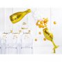 Folieballong Happy New Year Champagneflaska Guld