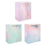Presentp�sar/Goodie bags- Pastell Stars & Moon - Mellan, 26 x 32 cm - 12-pack