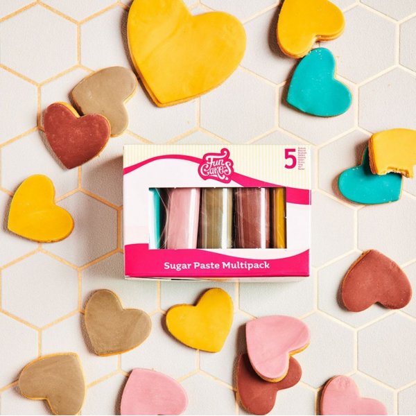 Sugarpaste - Mixpack - Naturfrger