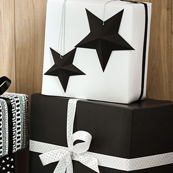 Hngande stjrnor - 6-pack - Svart