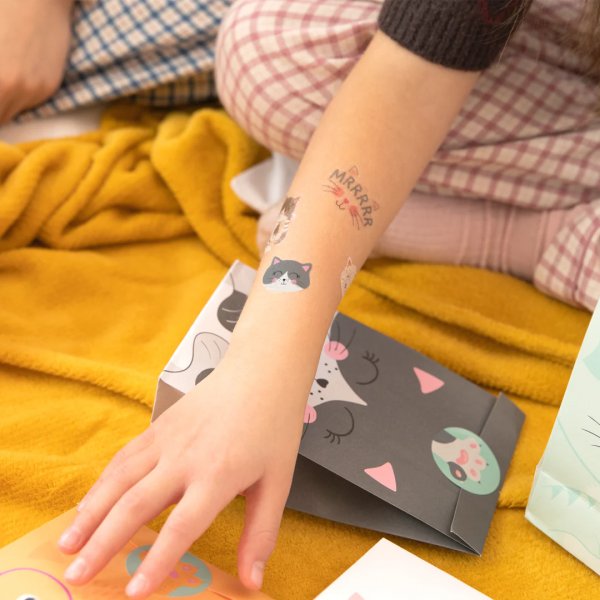 Tatueringar - Pastellkatter - 23 st