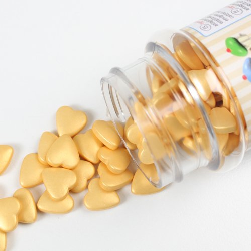 Sockerhjärtan - Pärlemor - Guld Sockerhjärtan - Pärlemor - Guld