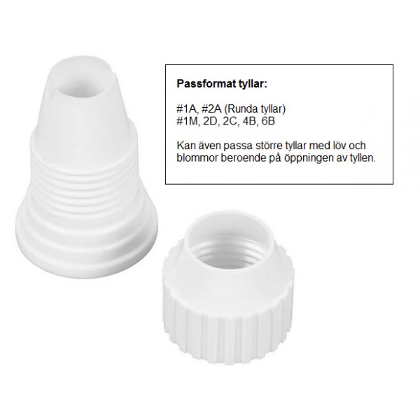 Koppling f�r tyllar - Stor - Wilton