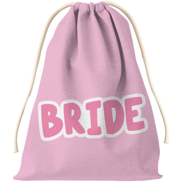 Presentpåse Bride - Rosa/vit Presentpåse Bride - Rosa/vit
