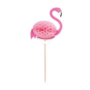 Cake Picks - Flamingos - Aloha - 10 st Cake Picks - Flamingos - Aloha - 10 st