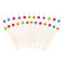 Snackspinnar/Drinkpinnar - Mixade f�rger - 12 cm - 25 st