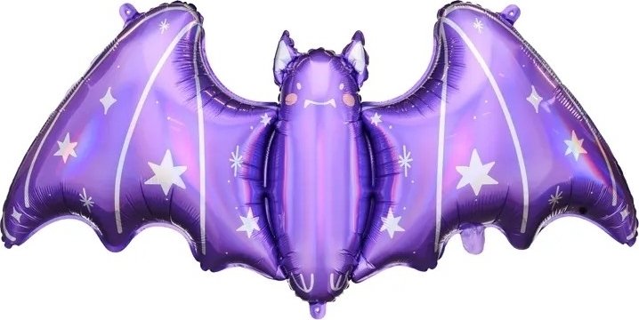Folieballong – 119,5 x 44,5 cm – Stor Fladdermus – Folieballonger, Halloweendekorationer, Halloween