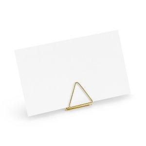 Korthllare - Trianglar - Guld - 10-pack