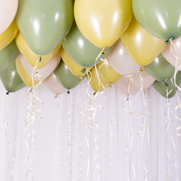 Takballonger, Grön, Ljusgrön, Grå – Fyndhörnan