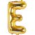 Bokstavsballonger - Guld - 35 cm - Bokstav: E