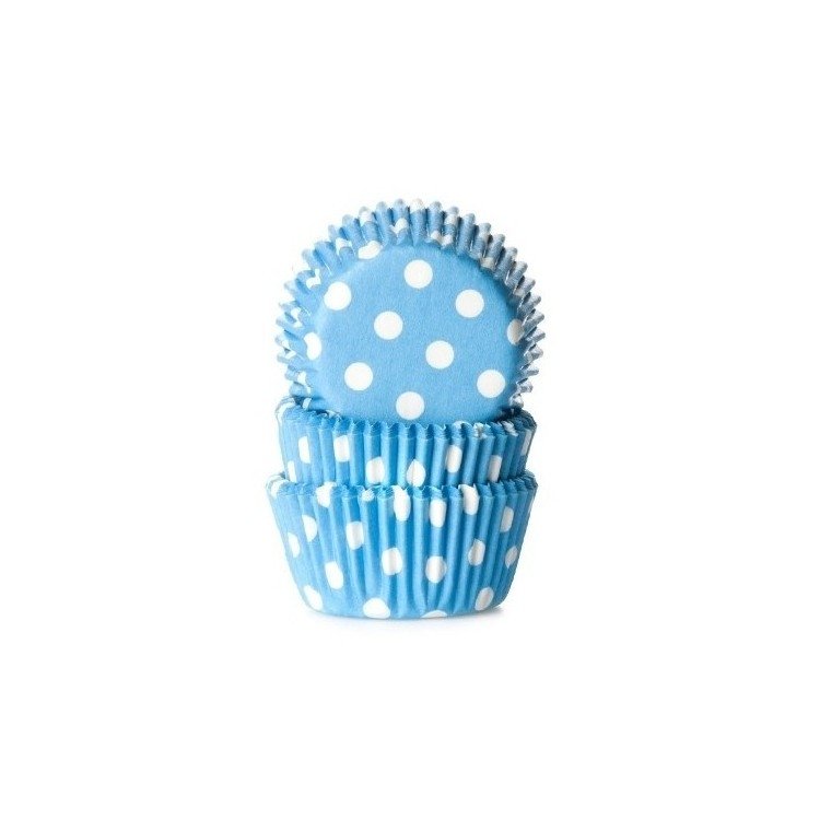 Muffinsformar Mini Blå Dots - Fyndhörnan