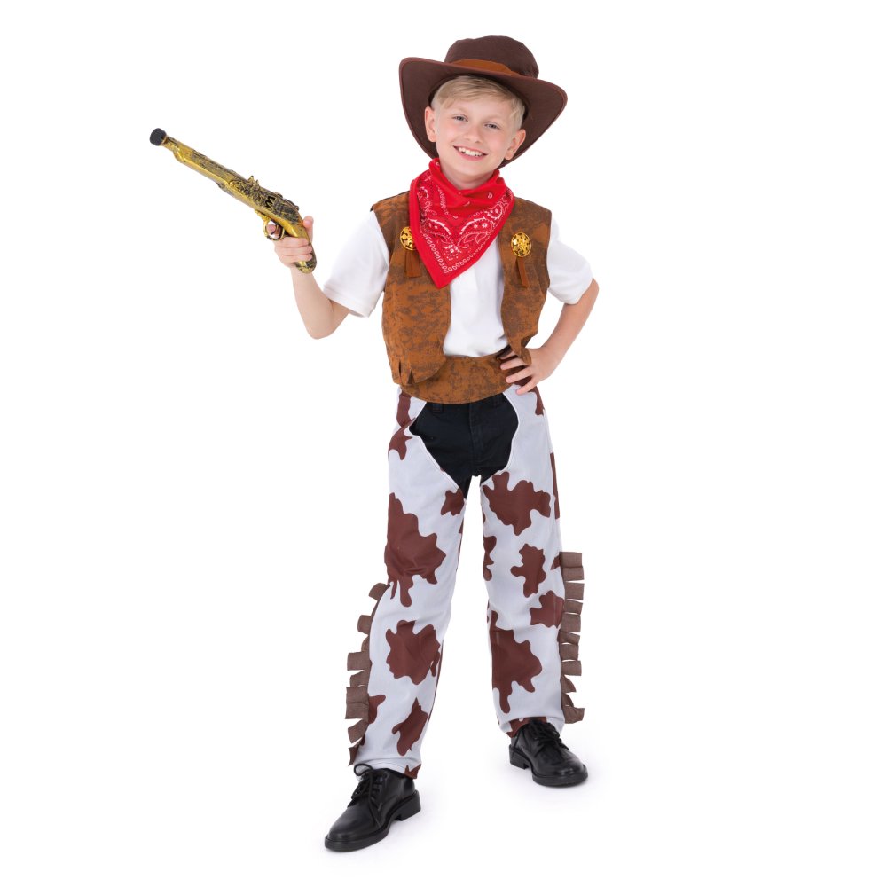 Maskeraddräkt - Cowboy - Strl S - Halloweenutklädnad, Halloween