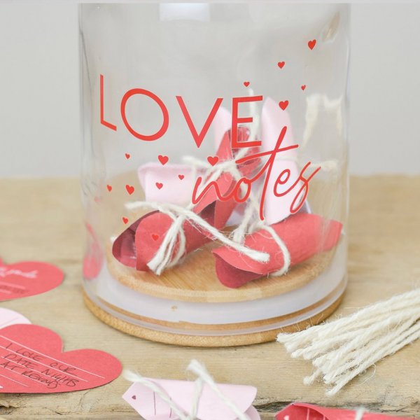 Glasflaska - Love Notes