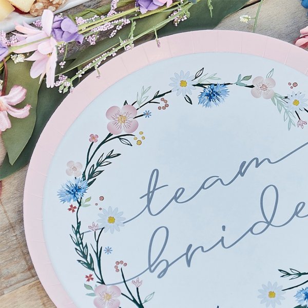 Papptallrikar - Boho Bride - 8-pack