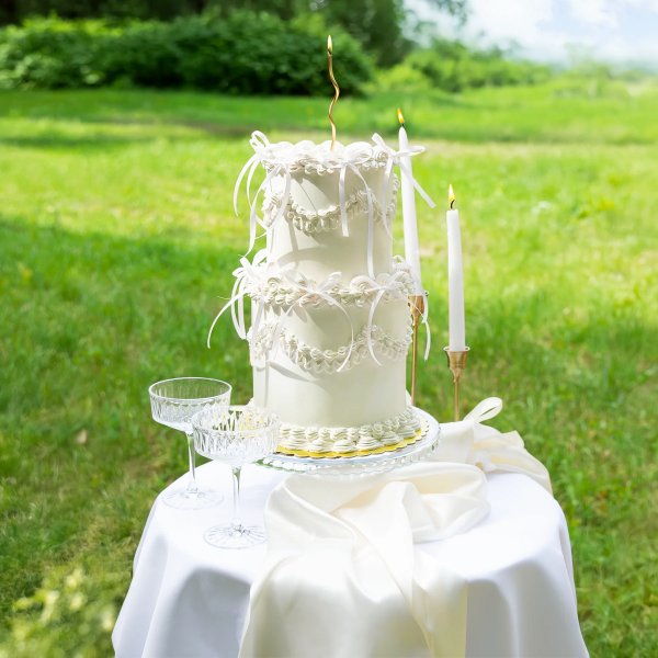 Cake Picks/Cake topper - Rosetter - Vita - 10-pack Cake Picks/Cake topper - Rosetter - Vita - 10-pack