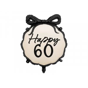 Rund folieballong  - Nude - Happy 60