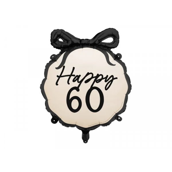 Rund folieballong - Nude - Happy 60