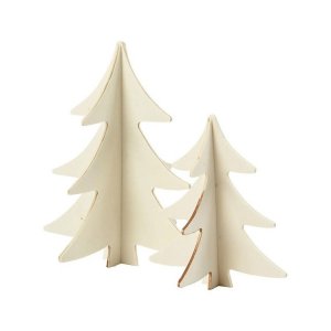 Juldekorationer Granar i trä Juldekorationer Granar i trä