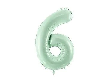 Sifferballong 0-9, pastellf�rgad gr�n 72cm
