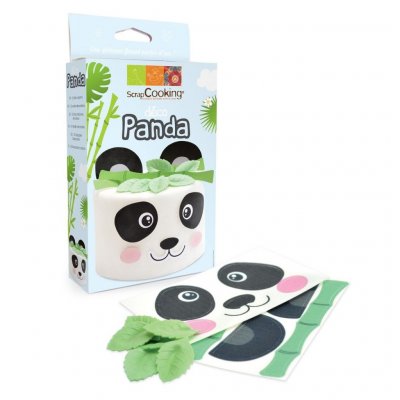 Ätbar tårtdekoration - ScrapCooking - Panda