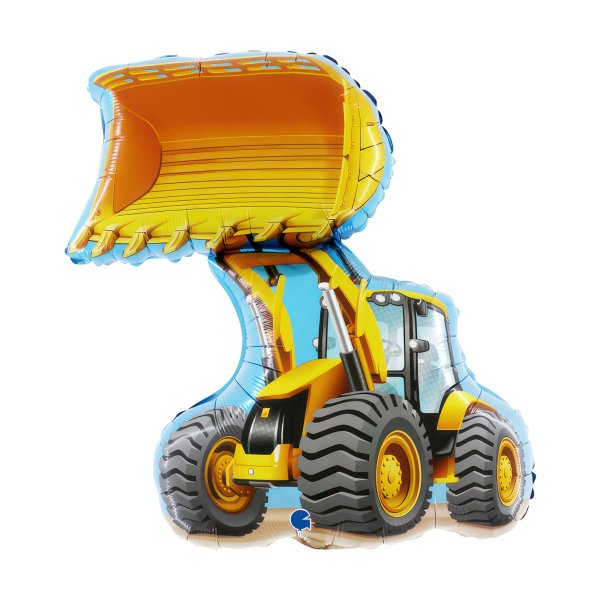 Folieballong - Bulldozer - Shape - 62 cm Folieballong - Bulldozer - Shape - 62 cm
