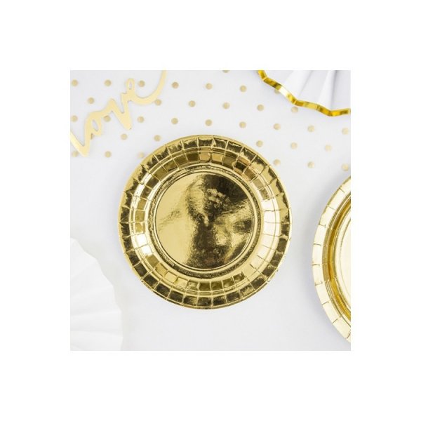 Pappersassietter H�gblank Guld