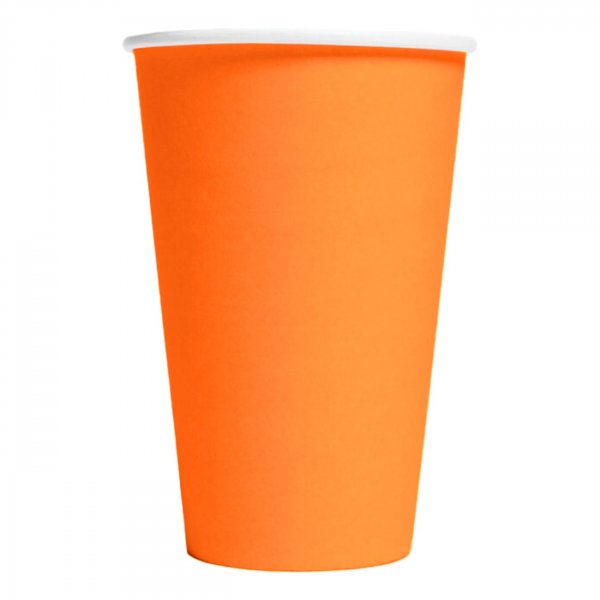 Stora pappmuggar - Orange - 350 ml - 10-pack Stora pappmuggar - Orange - 350 ml - 10-pack