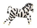 Folieballong - Zebra - 115x85 cm