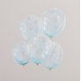 Konfettiballonger - Prlor - Ljusbl - 5-pack