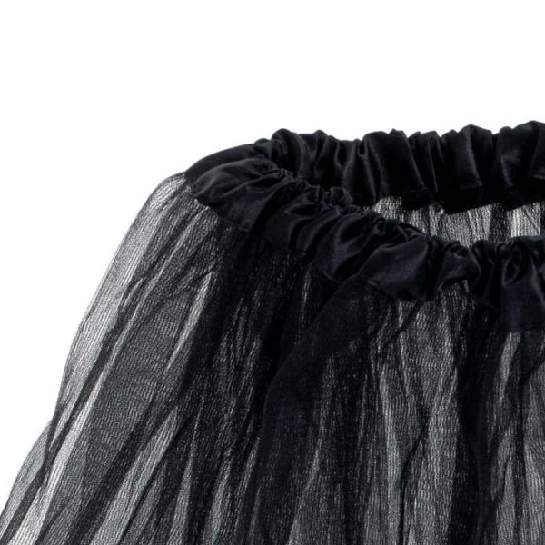 Tyllkjol tutu svart barn 29 cm - Maskeraddr�kt