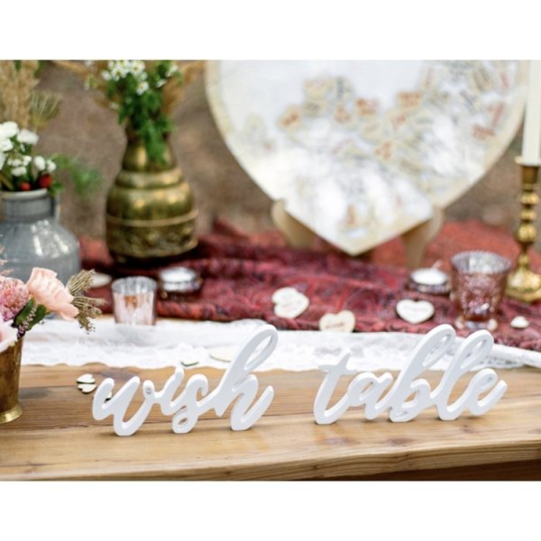 Tr�bokst�ver \\\"Wish Table\\\"