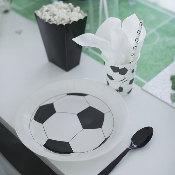 Papptallrikar - Fotboll - 10-pack Papptallrikar - Fotboll - 10-pack