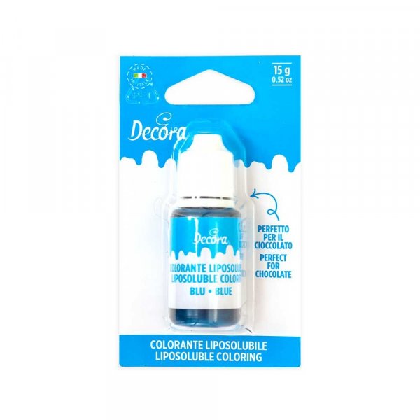 Flytande frg - Bl - 15 g - Decora