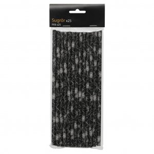Sugr�r - Svart med spindeln�t - 25-pack